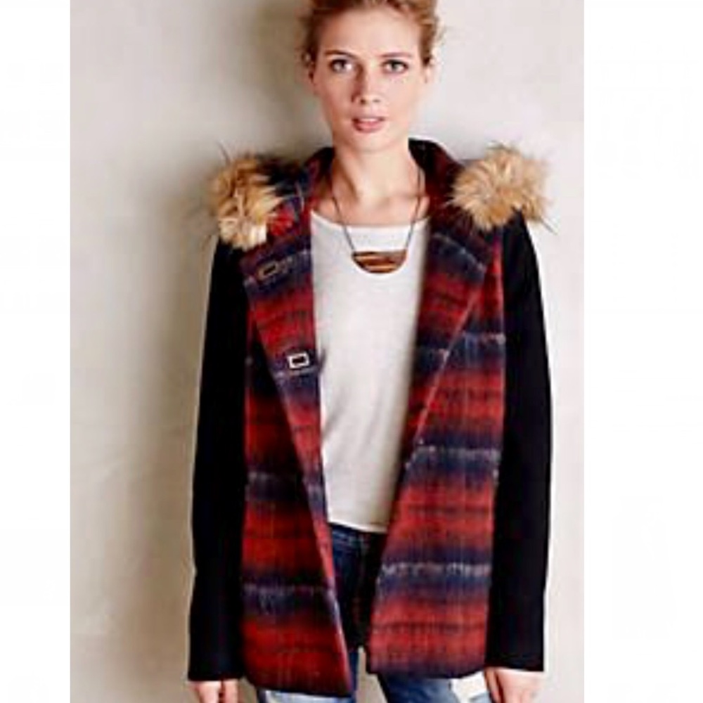 Anthropologie Elevenses Berwick Swing Coat